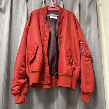 CIAOPANIC 레드 MA-1 자켓