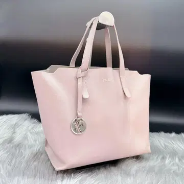 새상품급 FURLA 훌라 토트백 여성용 로고 참 복숭아색