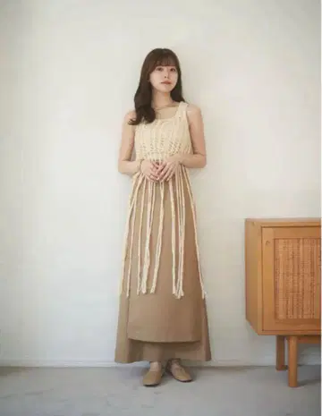누유 프링글 로프 니트 베스트