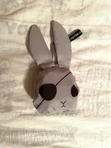 블랙 집사 에코백 비터 토끼