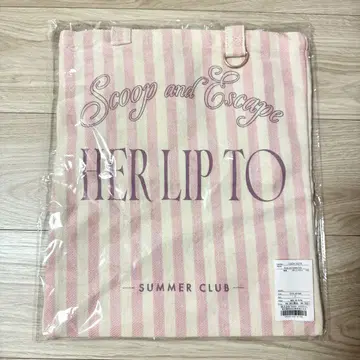 Herlipto 아이스크림 스트라이프 토트백 아이스크림