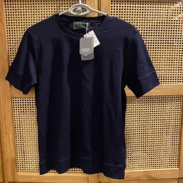 새상품 NANO UNIVERSE FORMAL JERSEY 티셔츠 네이비
