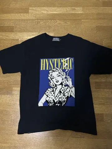HYSTERIC 그래픽 티셔츠 블랙