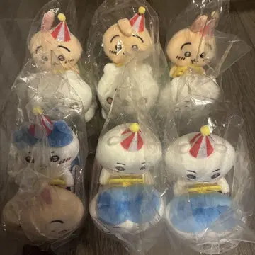 6개 세트 치이카와 피포포 봉제 인형 하치와레 치이카와 토끼