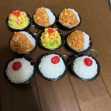 미니어처 후드 키링 밥 9개 세트