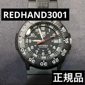 정품 신구품 Luminox RED HAND 3001 루미녹스