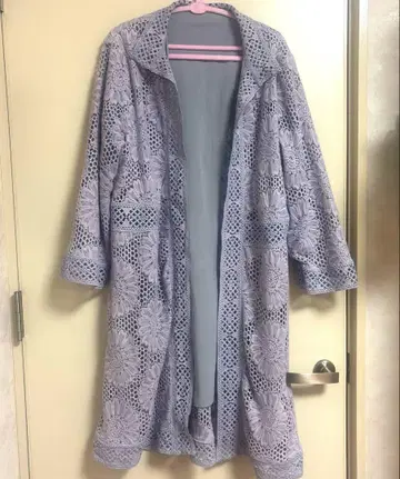 쓰리 포 타임 보라색 가운 겉옷 레이스