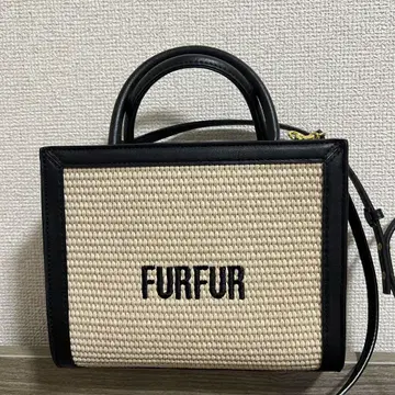 FURFUR 숄더백 베이지/블랙