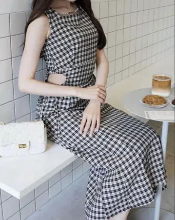 POMME 찰름 사이드 리본 원피스