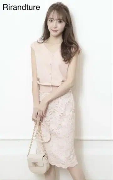 Rirandture 리버서블 스커트 프렌치 니트 셋업