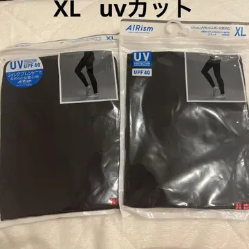 유니클로 XL 에어리즘 UV 차단 레깅스 블랙 2장