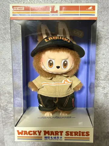 점원 러브부 labubu WACKY MART 봉제 인형 POPUP