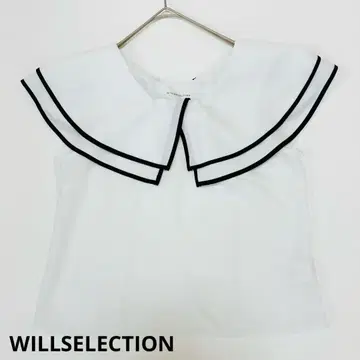 WILLSELECTION 윌 셀렉션 빅 칼라 블라우스 성숙/러블리