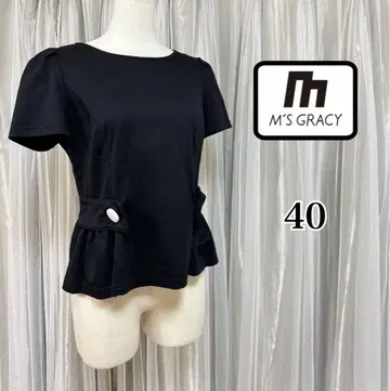 M'S GRACY 모노톤 티셔츠 버튼 40