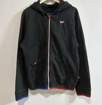 Fifty Five DSL 55DSL 로고 와펜 지퍼 후드티
