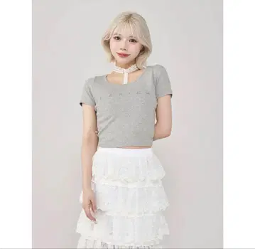 Darich 레이스 초커 컴팩트 티셔츠