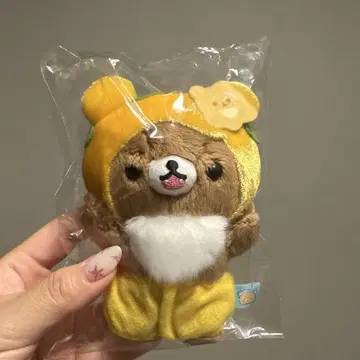 리락쿠마 차이로이코구마 꿀 요정 브로치 봉제 인형