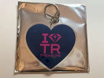 팝업 i love treasure 하트 아크릴 키링