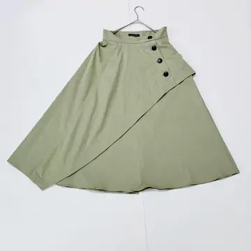 JILL STUART 플레어 스커트 사이즈 2 올리브 그린