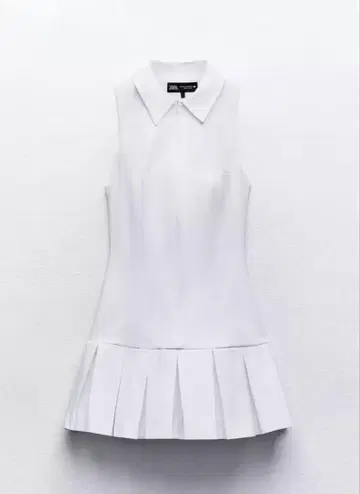 ZARA 카라 부착 슬리브리스 원피스 XS [미사용 새상품]