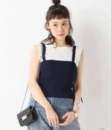 CLANE 2WAY BUSTIER 네이비