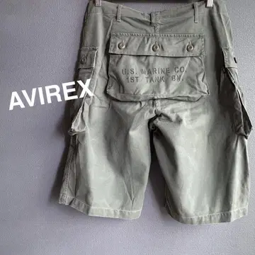 AVIREX USA 몽키 팬츠 카고 팬츠 L 사이즈 W86 카키