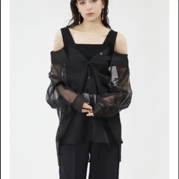셔츠 레이어드 스퀘어 니트 프레이 아이디 FRAY I.D 셔츠