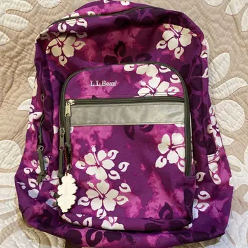 L.L.Bean 하이비스커스 패턴 백팩 .훌라 댄스.하와이
