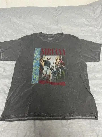 뮤직 티셔츠 NIRVANA 닐바나 그레이 공식