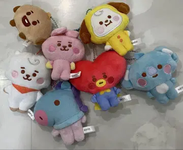 BTS 봉제 인형 마스코트 세트