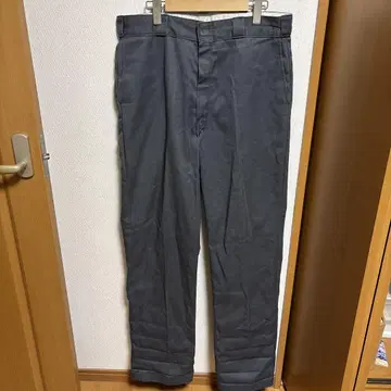 디키즈 그레이 치노 팬츠 사이드 포켓 부착