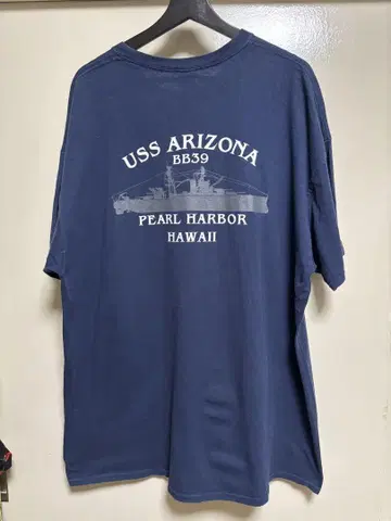 USS ARIZONA BB39 전함 티셔츠 수베니어 티셔츠 태평양 전쟁