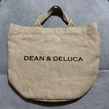 레어 희귀 린넨 DEAN&DELUCA 한정판 주트 토트백