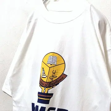 K-MET 빅 로고 티셔츠 화이트 흰색 구제 의류