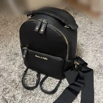Maison de FLEUR 메종 드 플뢰르 백팩 블랙 m