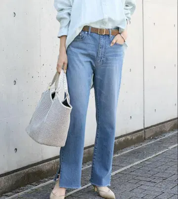 RIVE DROITE 스트레치 슬릿 데님 XS