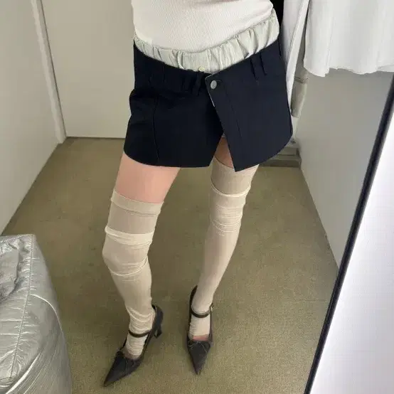 正規品【OPEN YY】LAYERED MINISKIRT & BOXER SHORTS OPEN YY