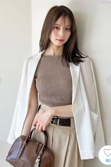 SNIDEL Sustainable 시어 셔츠 자켓