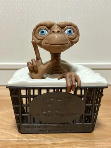 USJ 한정판 E.T. 피규어 자전거 앞 바스켓 소품함 바스켓