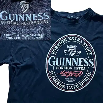 GUINNESS 기네스 로고 티셔츠
