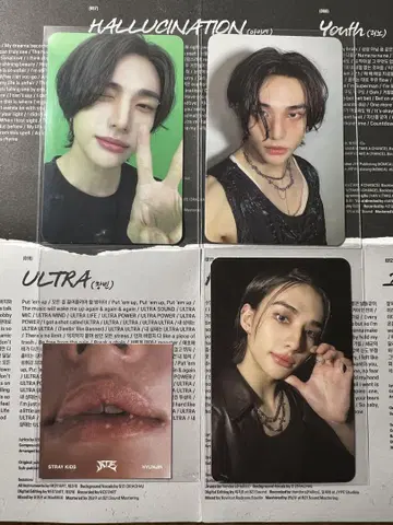 스키즈 ATE 현진 봉입 트레이딩 카드 세트