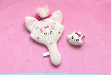 TDR 마리 퍼 비쥬가 달린 거울 & 미니 봉제 인형 배지 세트