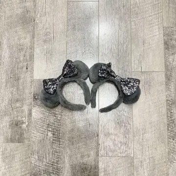 퍼 머리띠 그레이 2개