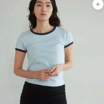 sea loomlynn 리사이클 코튼 링거 티셔츠
