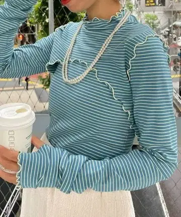 택 포함 HELLO.SANFRANCISCO 멀티 웨이 멜로 보더 상의