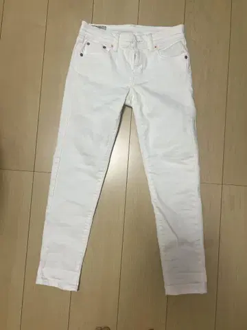 폴로 랄프 로렌 화이트 데님 평평하게 놓음 32cm