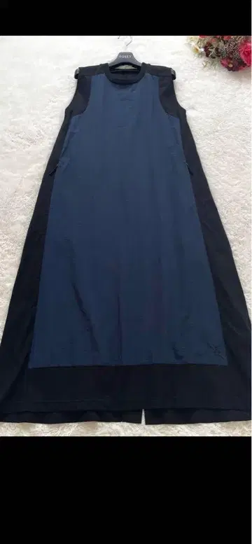 nagonstans Thick Jersey WOVEN 콤비 드레스