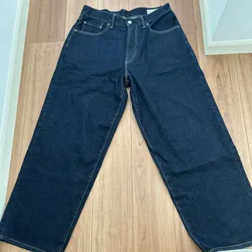 GAP 슈퍼 배기 데님 32x32 다크 블루