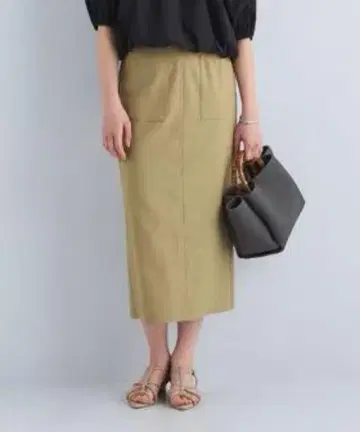 스커트 I 라인 슬릿 스커트 여성용