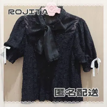 ROJITA 블랙 블라우스 지뢰계